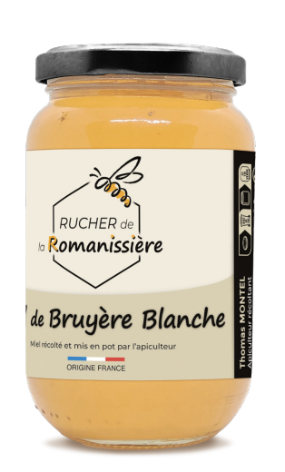 Miel de bruyère blanche des Cévennes, format 500g