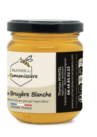 Miel de bruyère blanche des Cévennes, format 250 g